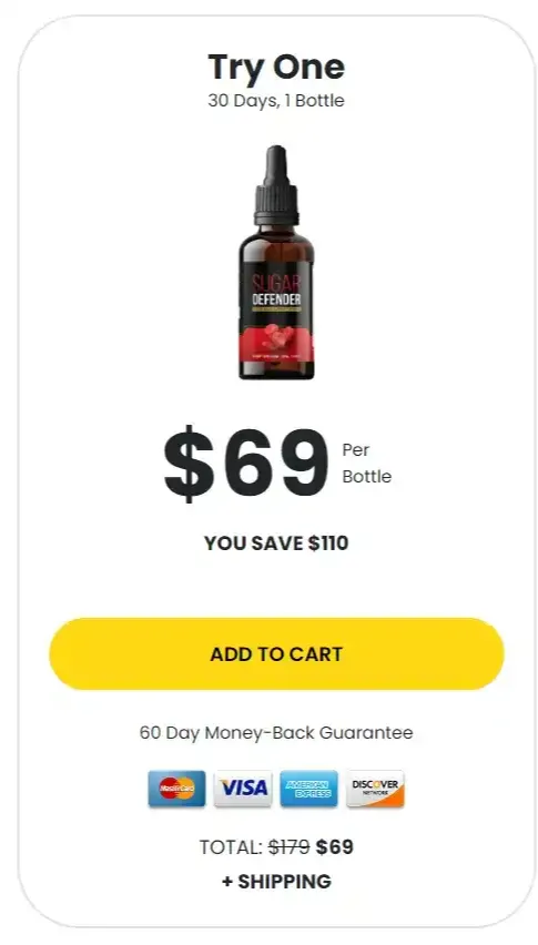 Sugar defender 1 Bottle