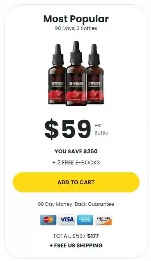 Sugar defender 3 Bottles