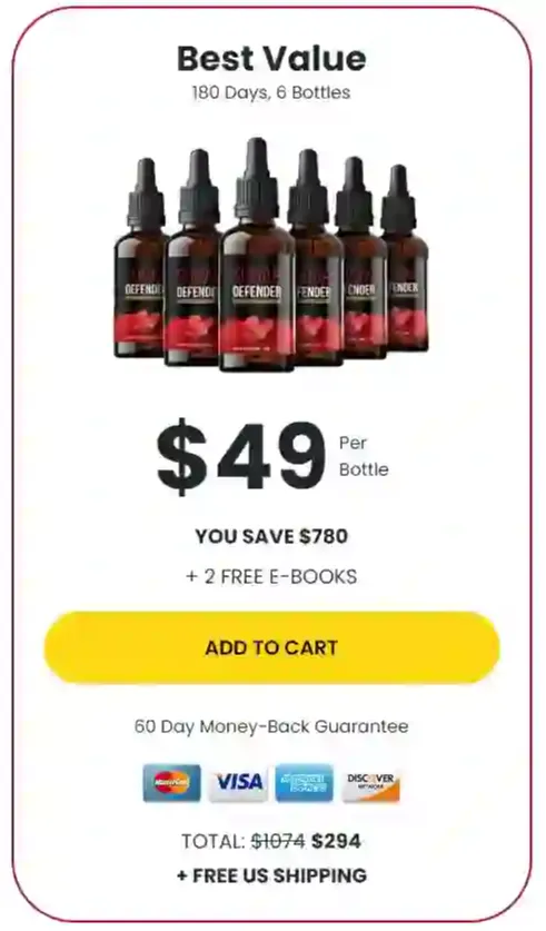 Sugar defender 6 Bottles